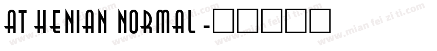 Athenian Normal字体转换
